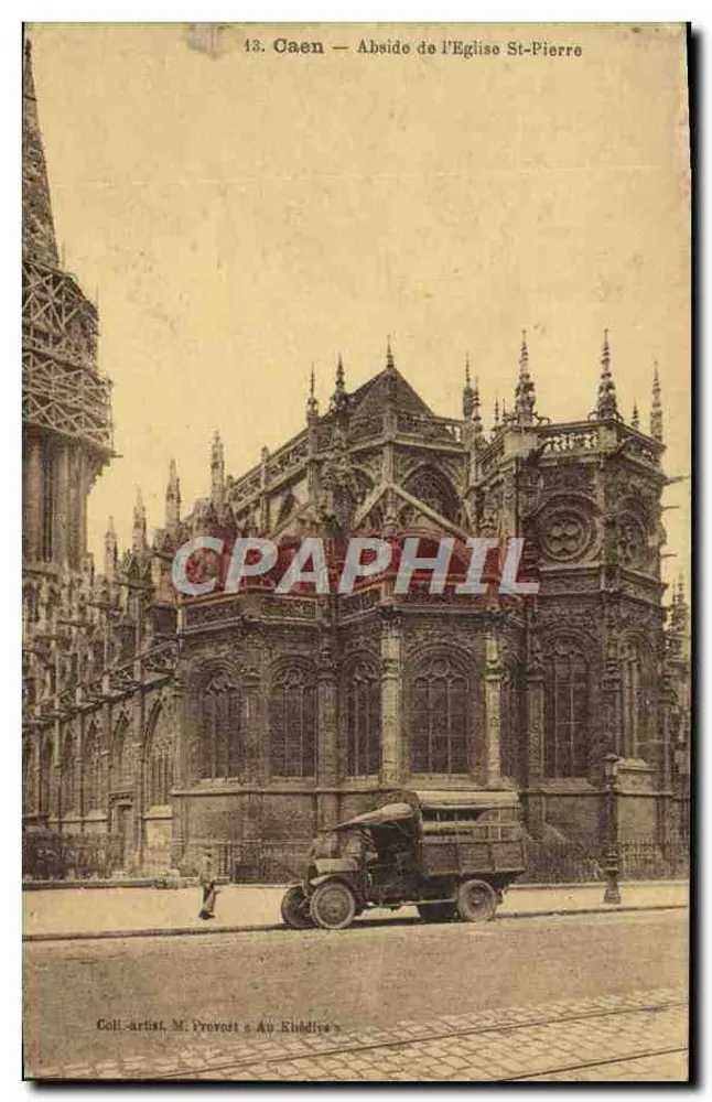 Caen — Apsis of Saint-Pierre Church — Collection Artistique M. Prevost & Au Rhuddée - Front
