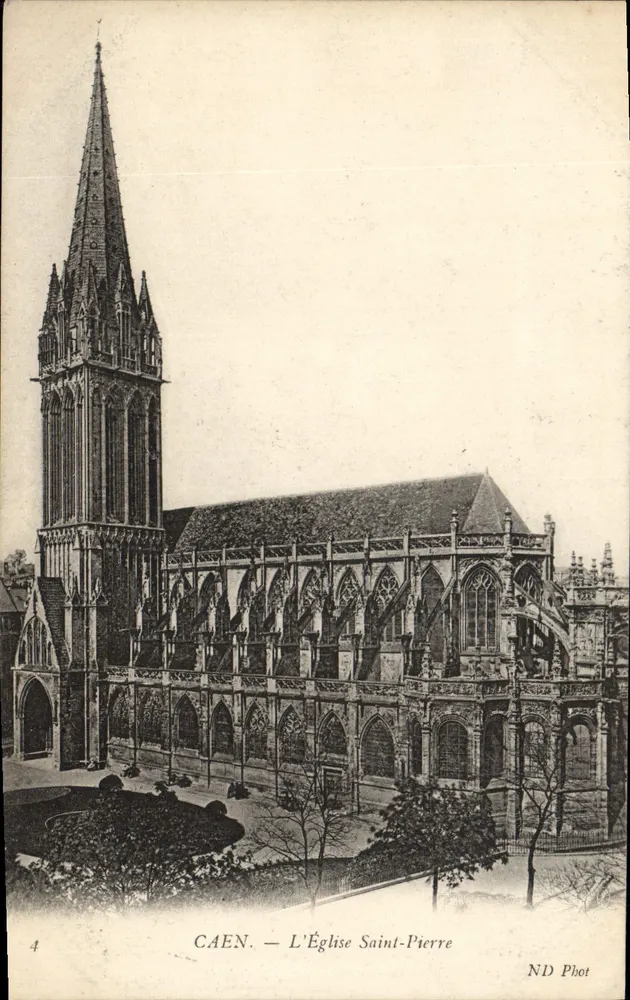 Caen — A Igreja de São Pedro — ND Phot, n°4 - Frente