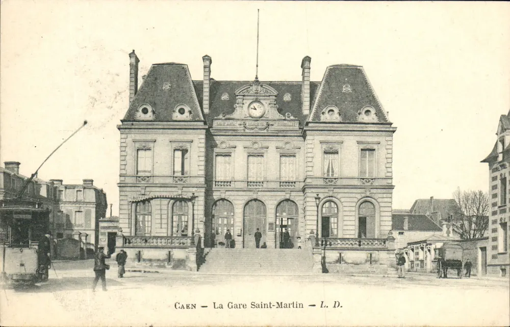Caen — A Estação Saint-Martin — L. D. - Frente
