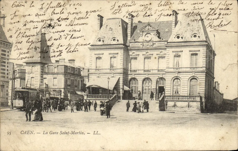 Caen — La Gare Saint-Martin — LL. n° 95 - Frente