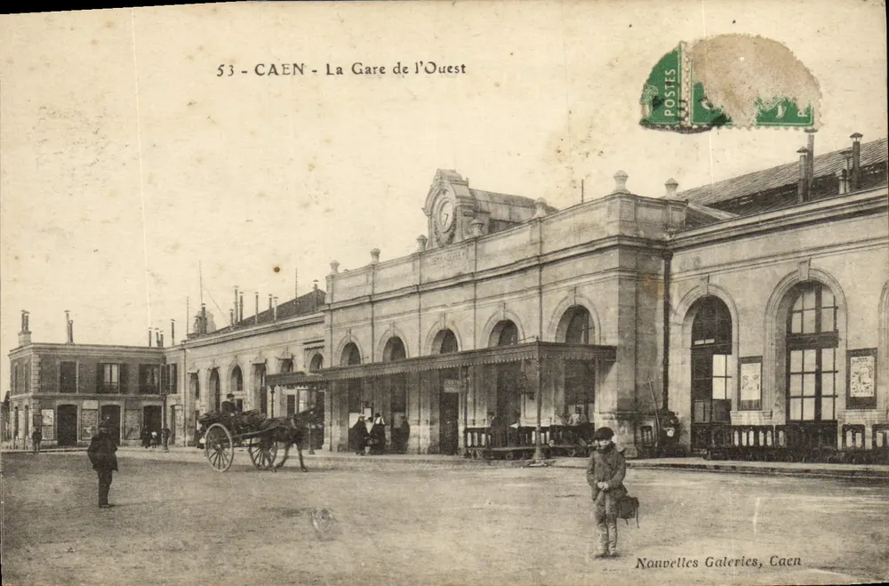 Caen - Wschodnia stacja kolejowa — Nowe Galerie, Caen - Awers