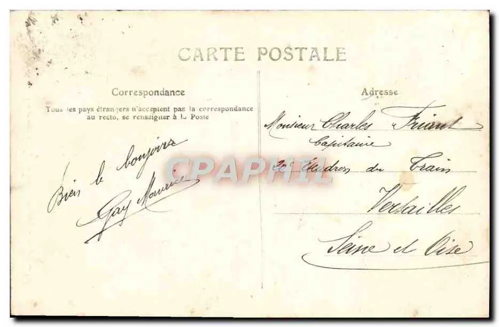 CAEN — Hôtel de Than, Detail der Lucarnes — unbekannter Verlag, Nr. 150 - Rückseite