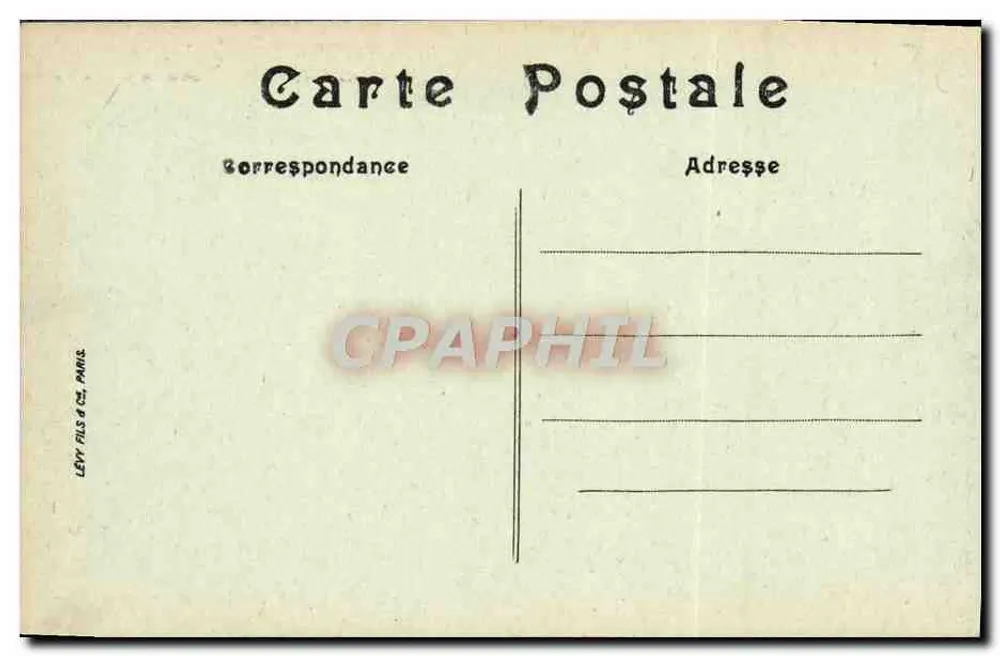 Caen — Hotel de Ville e Square — LL. n°123 - Verso