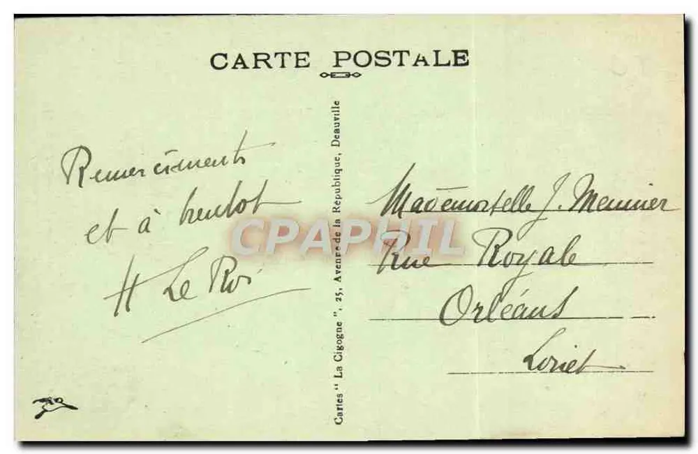 CAEN — A Casa dos Catrans (século XIV) — editor Anjou, n° 51 - Verso