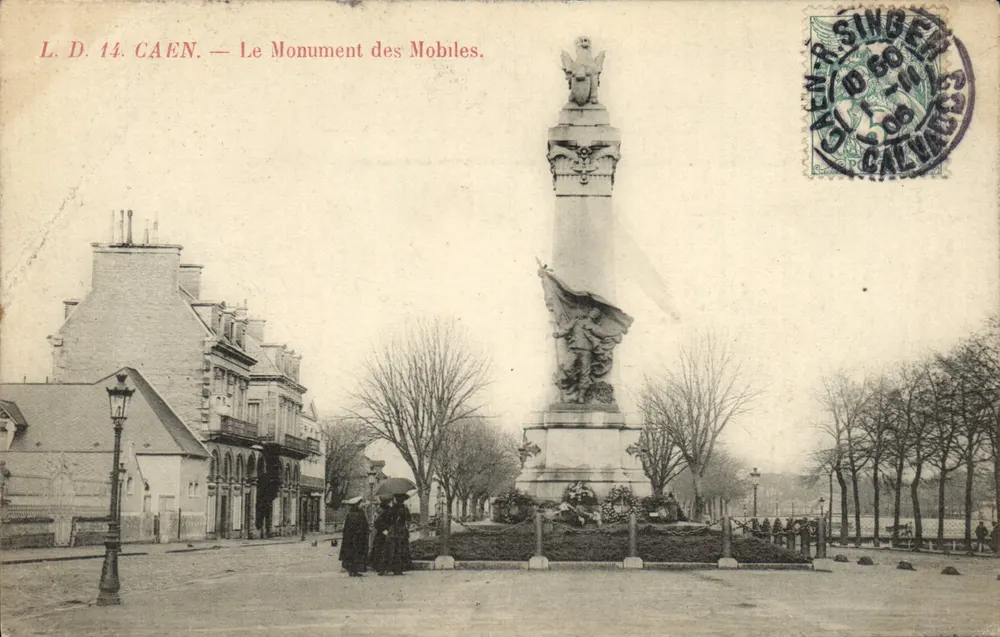 Caen — Le Monument des Mobiles — L.D. 14. CAEN. — Le Monument des Mobiles. - Frente