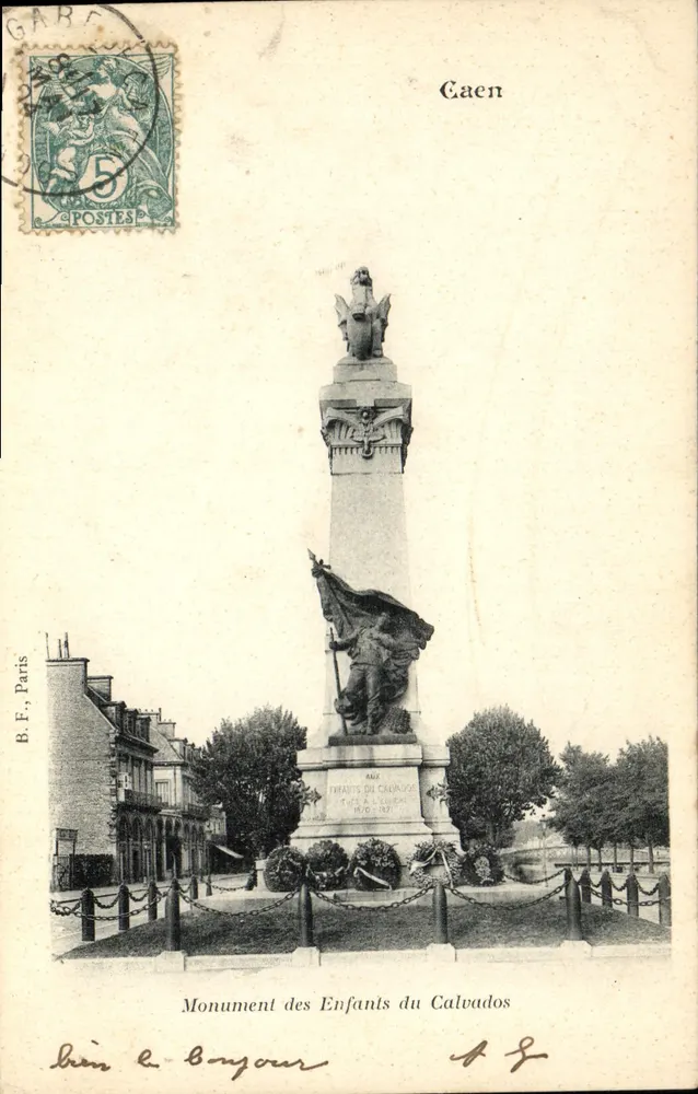 Denkmal für die Kinder des Calvados — Caen — B.E. Paris - Vorderseite