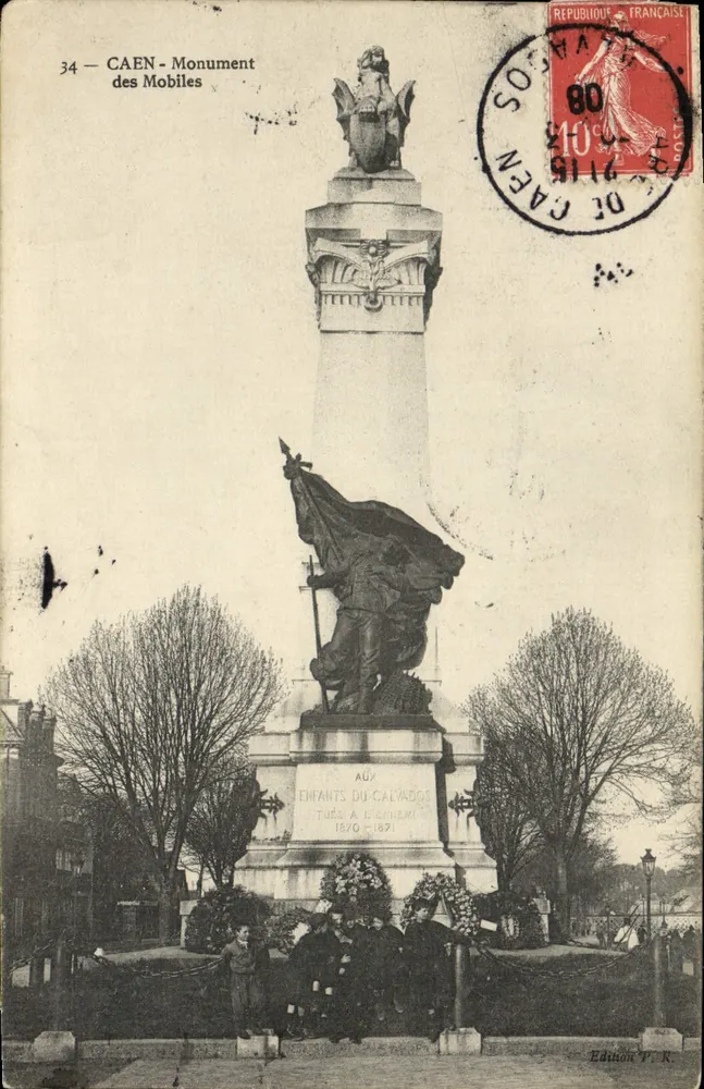 CAEN - Monumento dos Mobiles — Edição P. K. — n° 34 - Frente