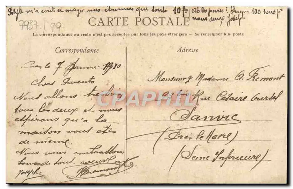 Caen — As comportas do Orne — Coleção S.D. - Verso