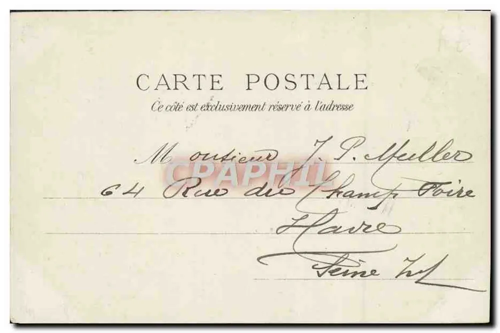 Praça do Mercado - Quartel Hamelin - Caen — J. Huret Editor, n°11 - Verso
