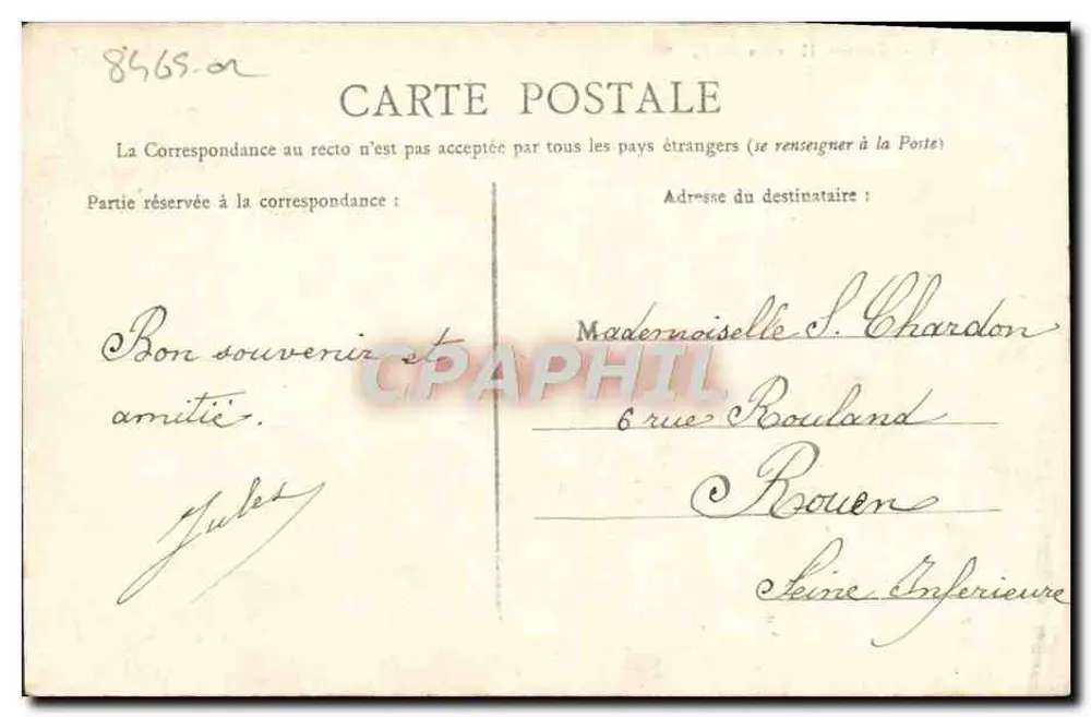 Caen — Quartel Hamelin — L. D. - Verso