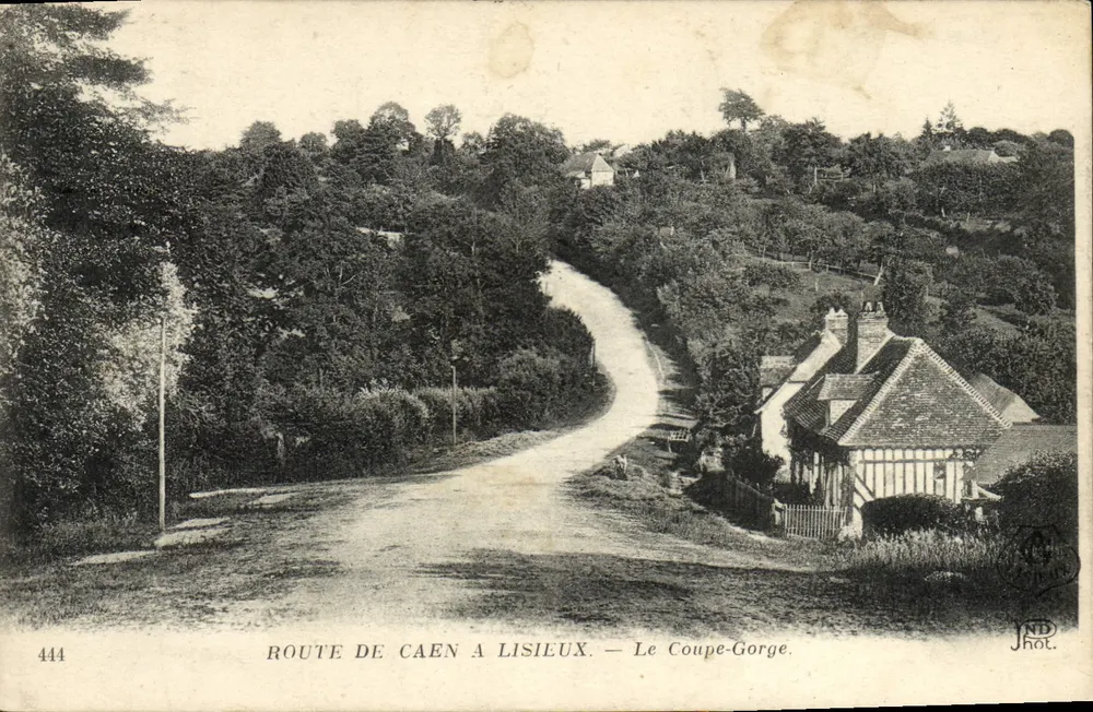 Ruta de Caen a Lisieux — El Collado de Corte — J. Hot. - Anverso