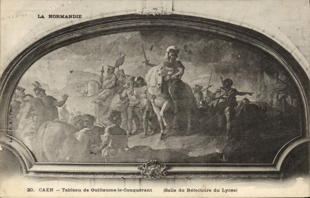 Caen — Portrait des Wilhelm der Eroberer — Saal des Refektoriums des Lyceums - Vorderseite