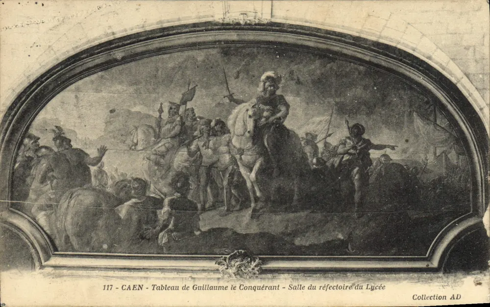 Caen — Portrait von Wilhelm dem Eroberer — Refektorium des Lycée — Sammlung AD - Vorderseite