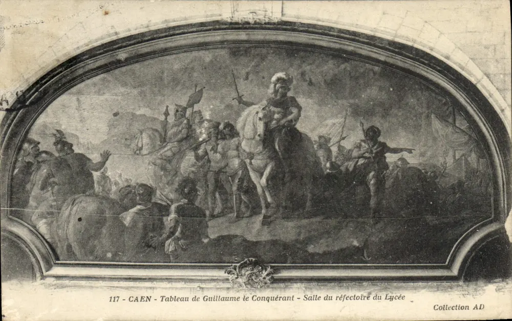 Caen — Portrait von Wilhelm dem Eroberer — Refektorium des Lycée — Sammlung AD - Vorderseite