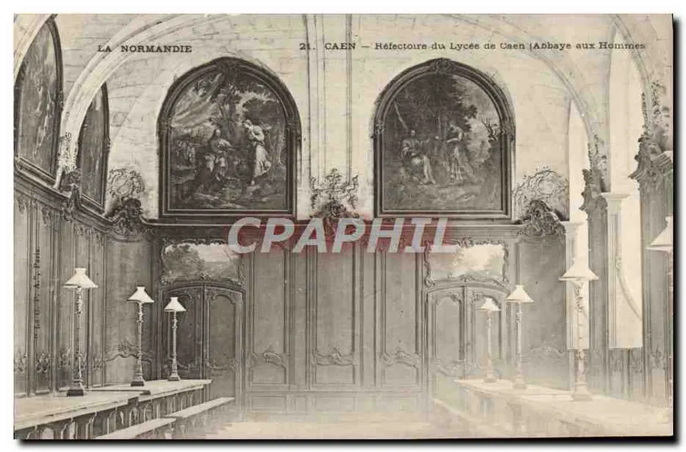 Caen — Refektorium des Gymnasiums Caen (Abbaye aux Hommes) — La Normandie, n°21 - Vorderseite