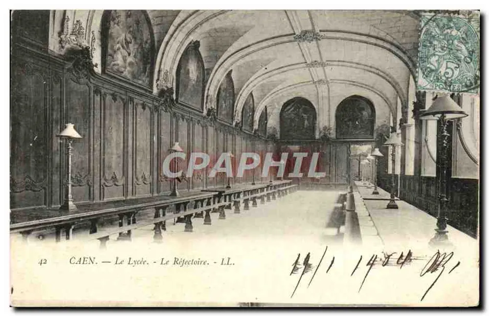 Caen — Liceum — Refektarz — LL. - Awers