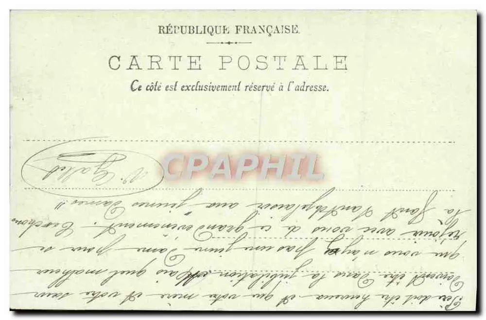 Caen — O Liceu — O Claustro — LL. — Editor LL, n°41 - Verso