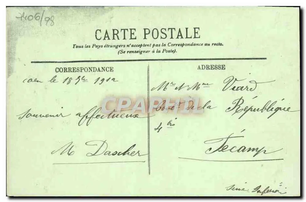 Caen — O Castelo — A Capela Santa Georgette — LL - Verso