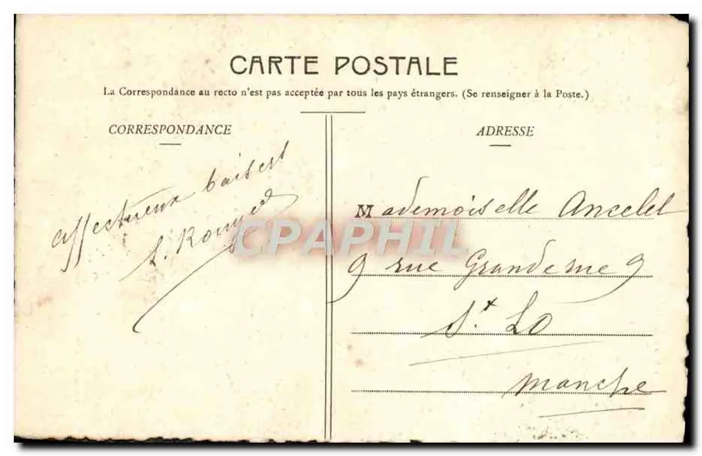 Caen (Calvados) — Abadia Saint-Étienne, abside da igreja — E. Pasquis, Laigle (Orne), N° 837 - Verso