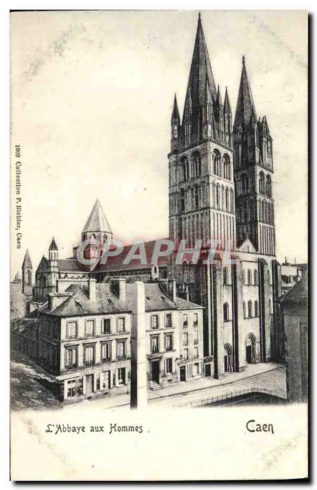 A Abadia dos Homens — Caen — Coleção P. Riehler - Frente