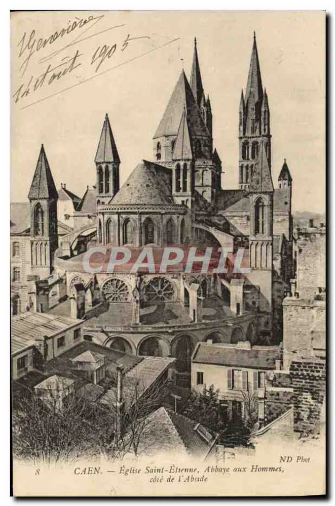 Caen — Kirche Saint-Étienne, Abtei der Männer, Seite des Chors — ND Phot - Vorderseite