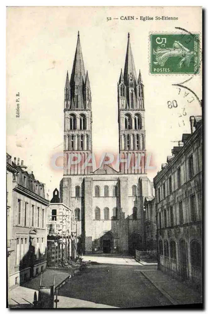 Caen — Igreja de São Etienne — Edição P. R. - Frente