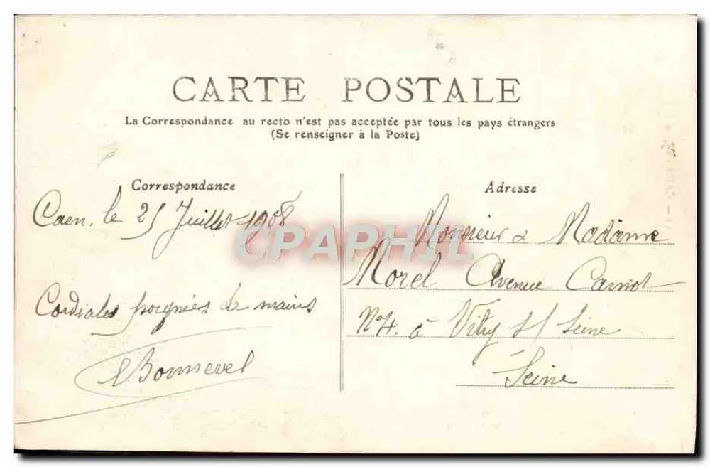 Caen — Igreja de São Etienne — Edição P. R. - Verso