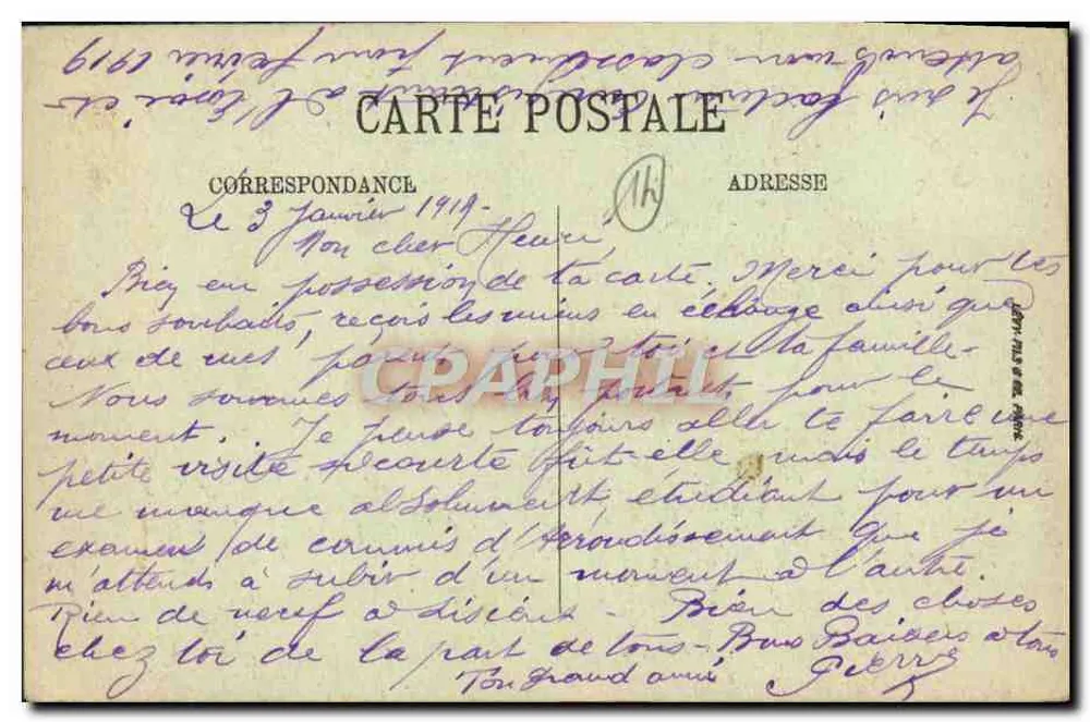 CAEN — A Torre dos Homens de Armas — LL. — n° 134 - Verso