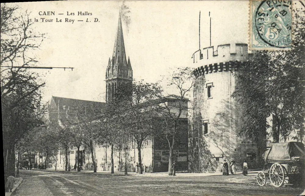 Caen — Les Halles und die Tour Le Roy — L. D. - Vorderseite