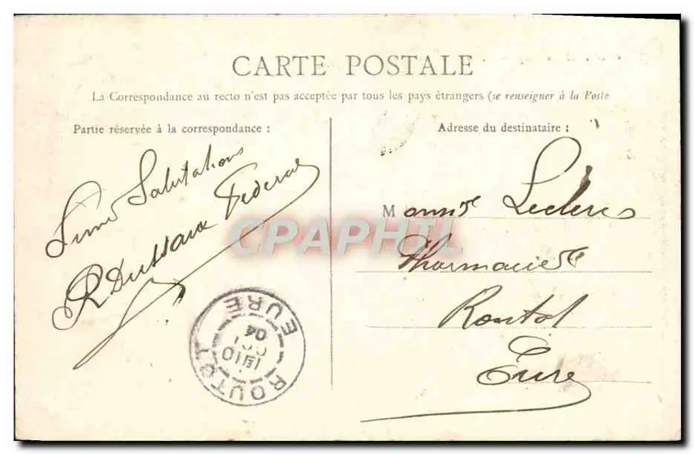 Caen — Les Halles und die Tour Le Roy — L. D. - Rückseite