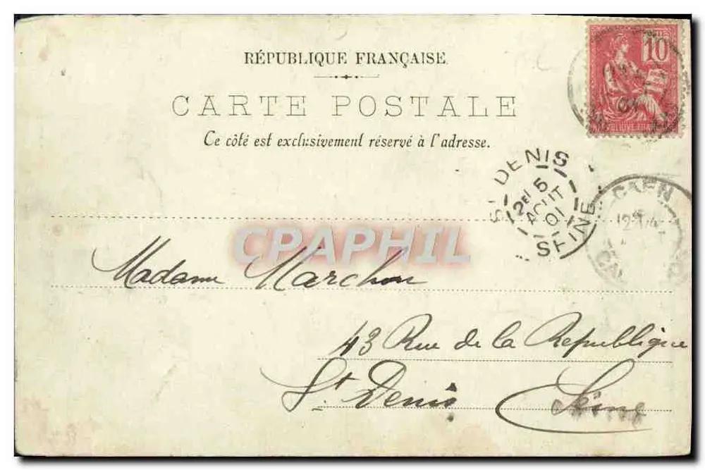 Caen — Velhas Casas — LL. n°12 - Verso
