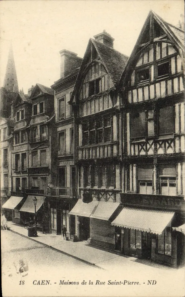 CAEN - Casas da Rue Saint-Pierre - ND - Frente