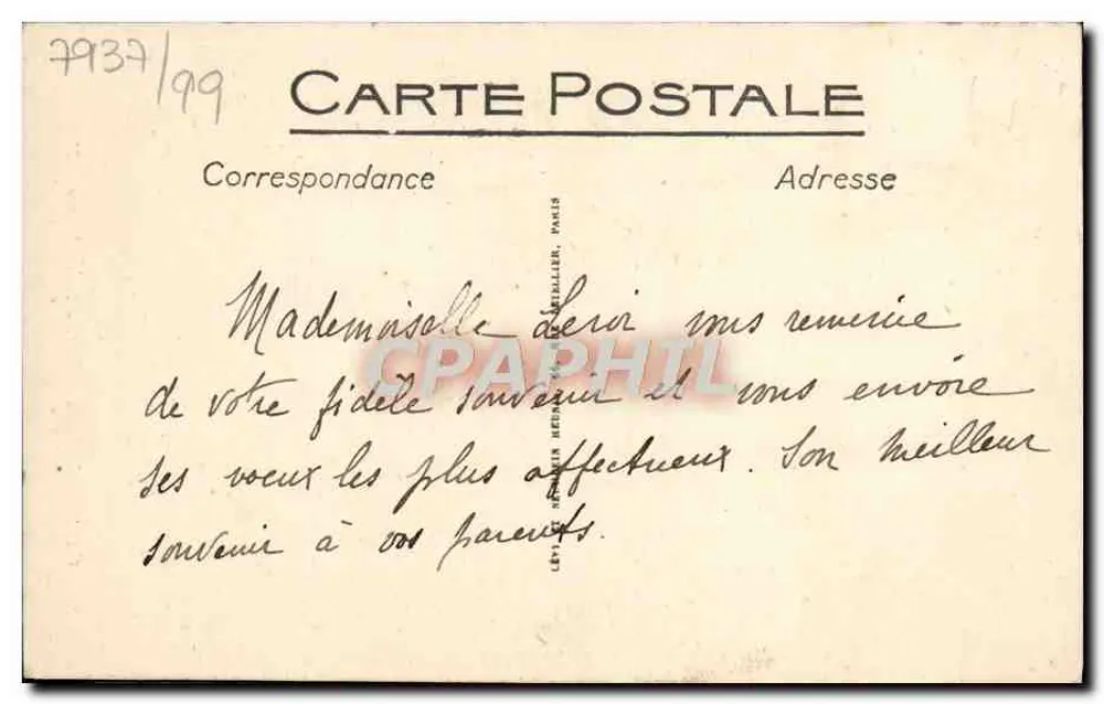 CAEN - Casas da Rue Saint-Pierre - ND - Verso