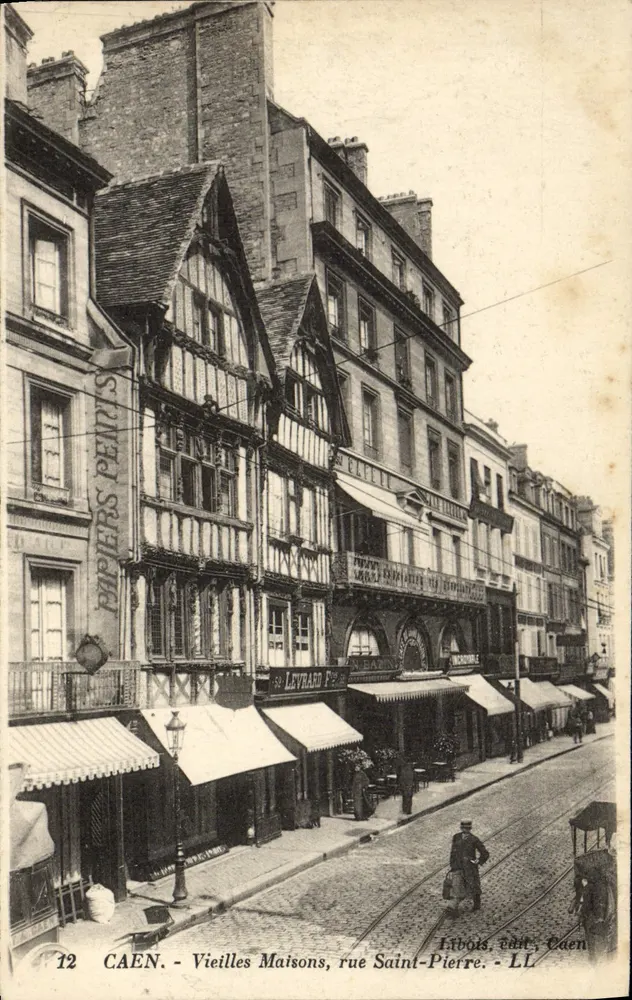 CAEN - Alte Häuser, Rue Saint-Pierre — Libois, Édit. Caen - LL - Vorderseite