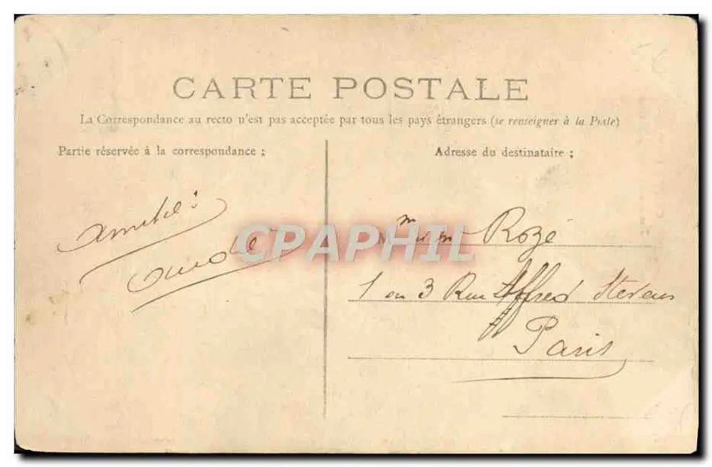 Caen — Die Holzhäuser, Rue Saint-Pierre, 15. Jahrhundert — Levrad F. - Rückseite