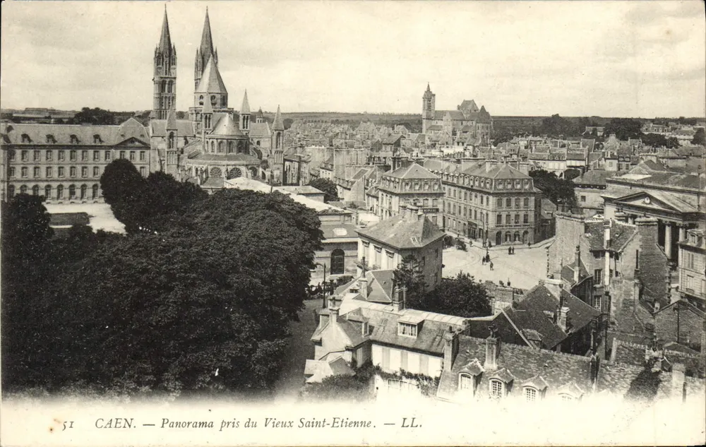 Caen — Panoramablick vom alten Saint-Etienne — LL. - Vorderseite