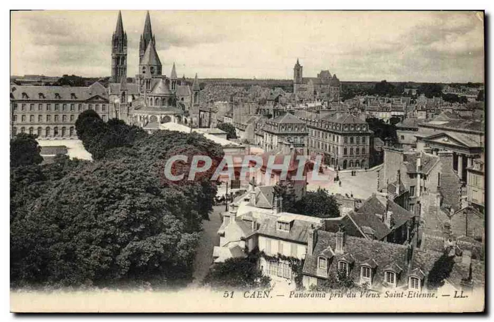 Caen — Panorama vom alten Saint-Etienne — LL. n°51 - Vorderseite
