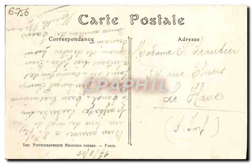 Caen — Ansicht vom Vieux Saint-Etienne — ND. Phot. - Rückseite