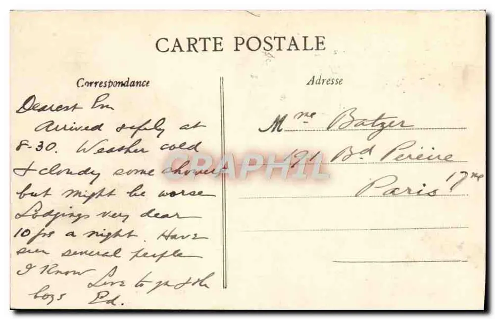 Trouville — Allgemeiner Blick auf den Pier und die Promenade — Sammlung Delaire - Rückseite