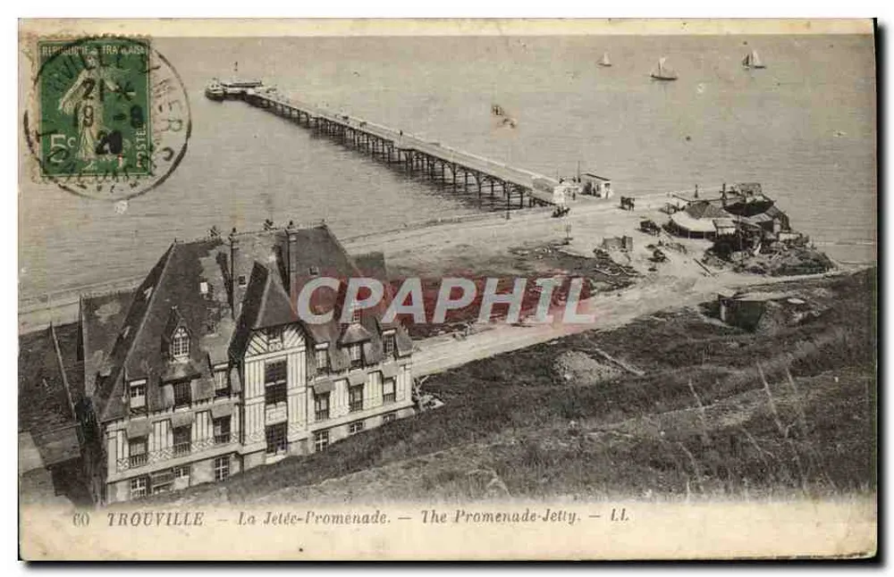 TROUVILLE — La Jetée-Promenade — éditeur L.L. n°60 - Frente