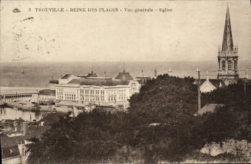 Trouville - Königin der Strände - Allgemeiner Blick - Kirche - Vorderseite