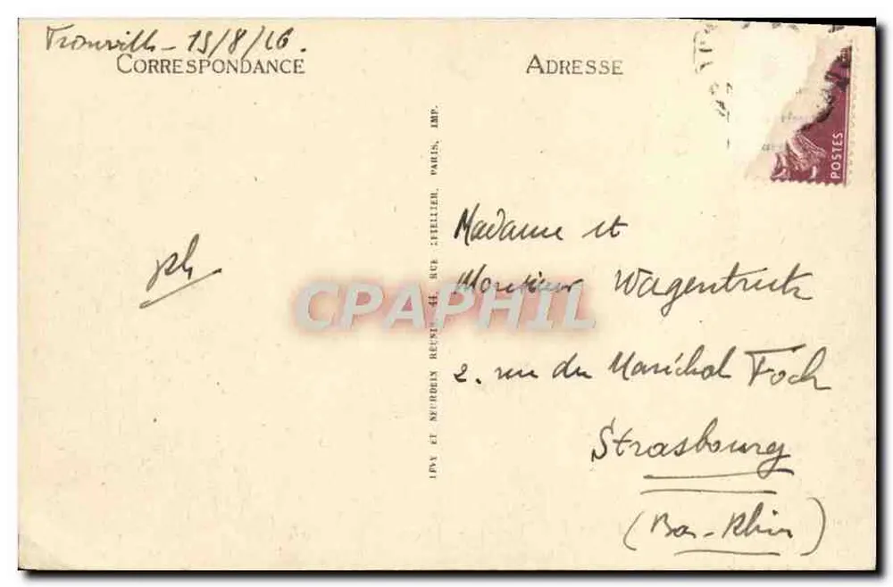 Trouville, die Königin der Strände — Allgemeine Ansicht — LL. — n° 219 - Rückseite