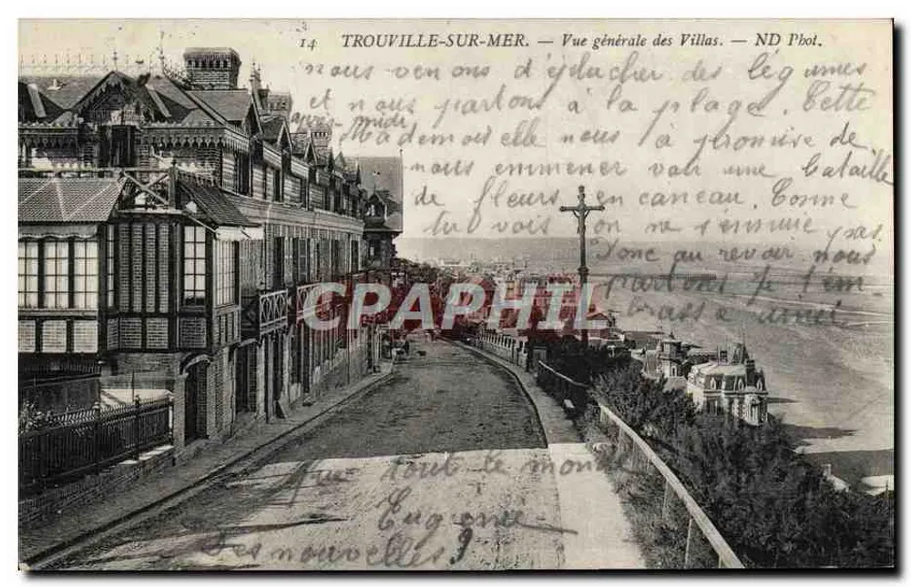 Trouville-sur-Mer — Allgemeiner Blick auf die Villen — ND Pbot. - Vorderseite