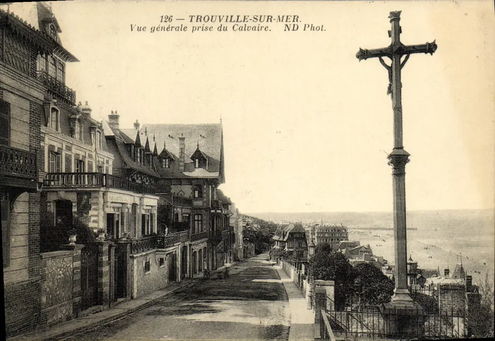 Trouville-sur-Mer — Allgemeiner Blick vom Calvaire — ND Phot. Nr. 126 - Vorderseite