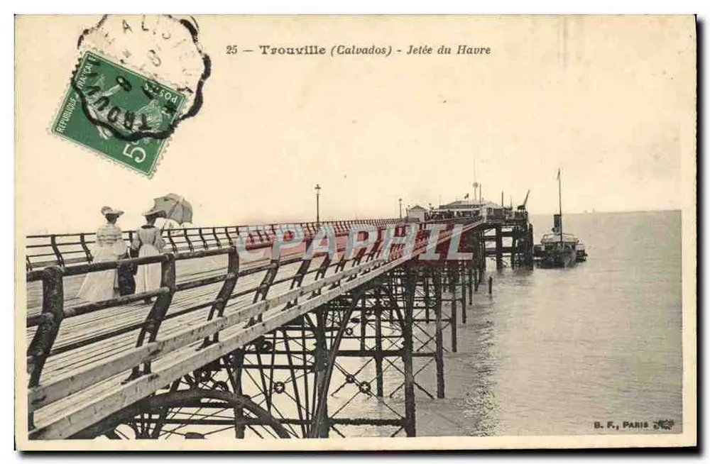 Trouville (Calvados) - Píer do Haure — B. F., Paris - Frente