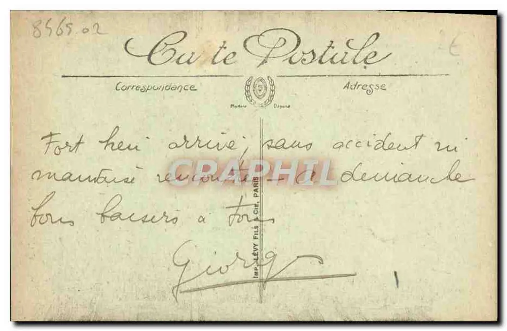Caen — O Velho Hotel de Valois — LL n°39 - Verso