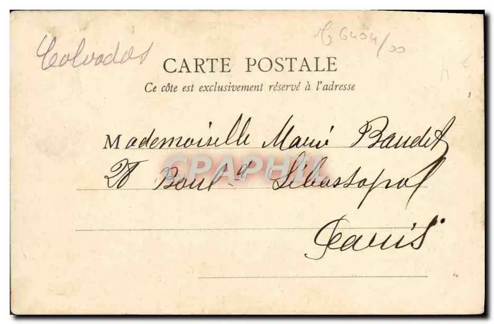 Caen — Pátio do Hotel de Ville — B.F. Paris - Verso