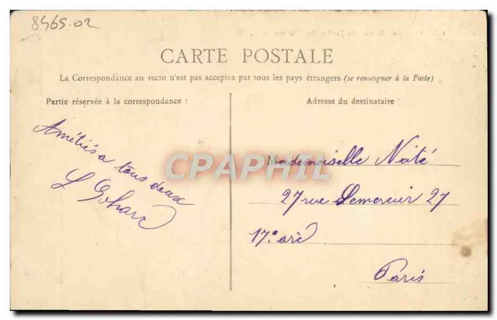 CAEN — Les Serres du Jardin des Plantes — L. D. - Rückseite