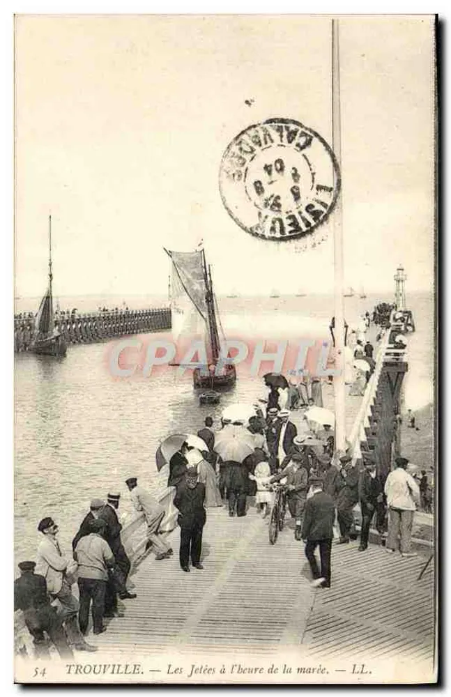 TROUVILLE — Die Piers zur Ebbe — LL. - Vorderseite
