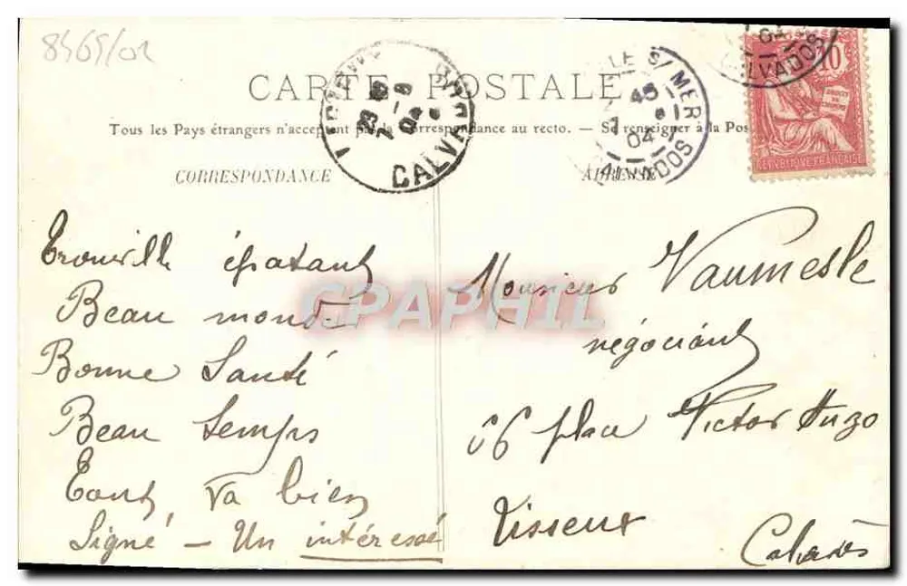 TROUVILLE — Die Piers zur Ebbe — LL. - Rückseite